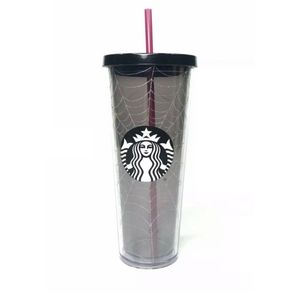Starbucks Venti Glitter Spiderweb Cold Tumbler NWT